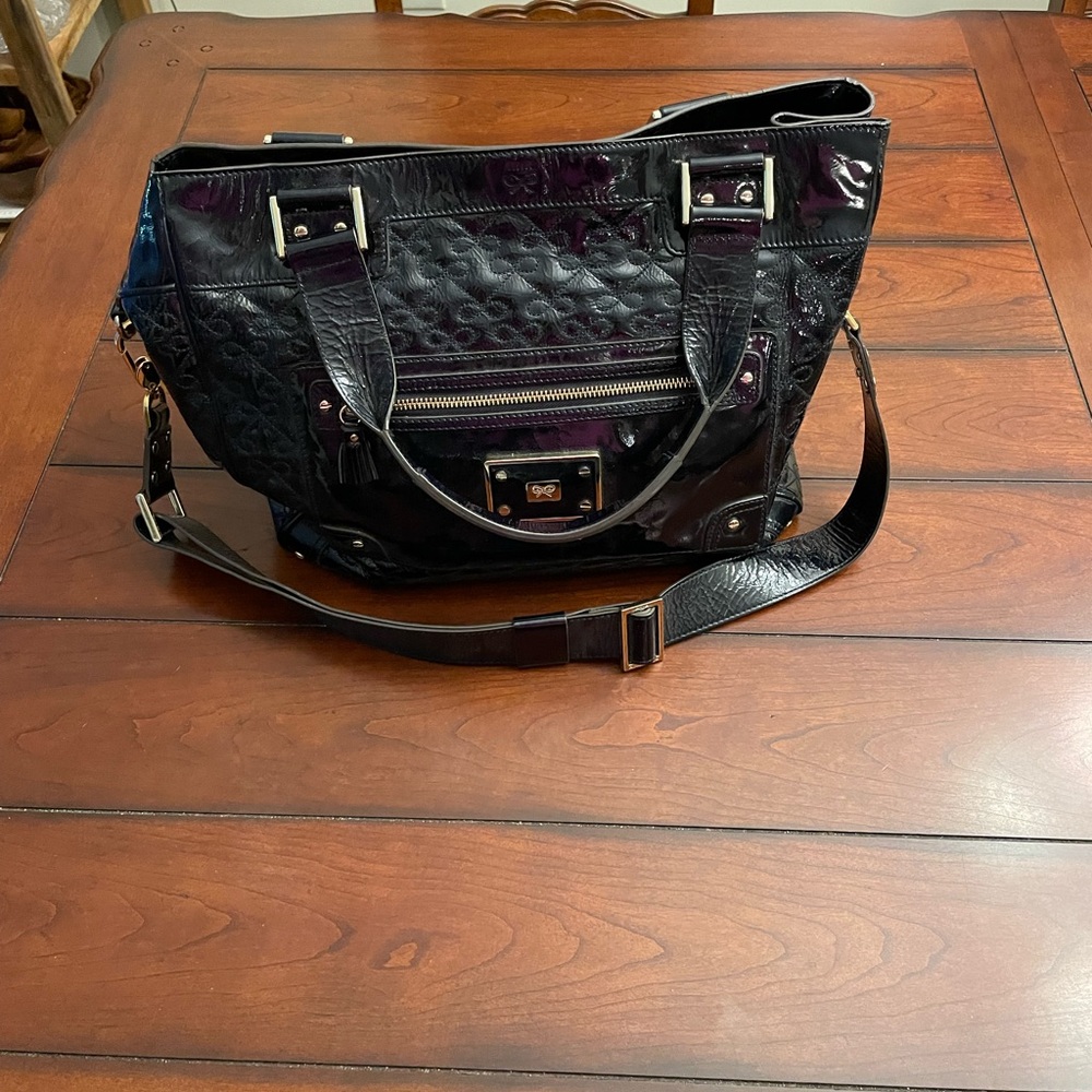 Anya‎ Hindmarch Patent Leather Art Deco Quilted Tote